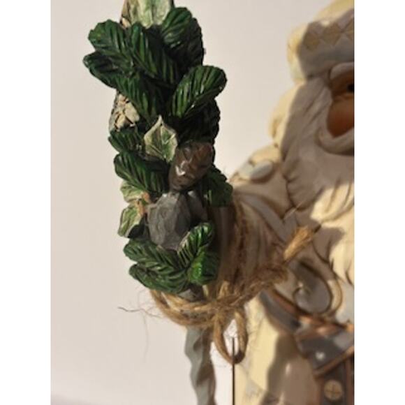 Jim Shore White Woodland Santa Gentle Giver Figurine Christmas Decor Cream - Picture 7 of 12